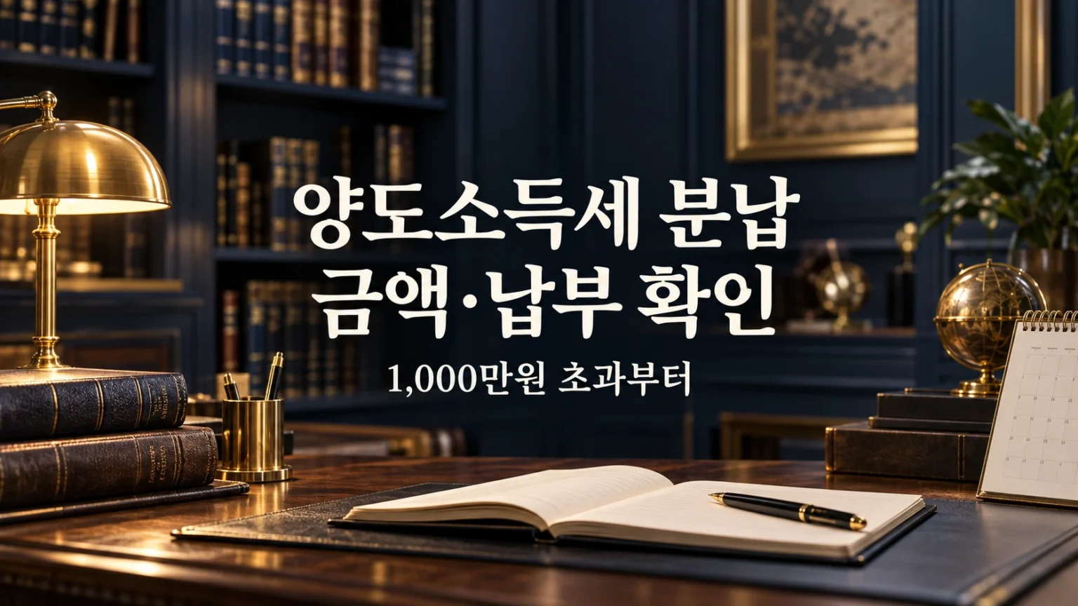 양도소득세 분할 납부 금액과 납부 확인 안내