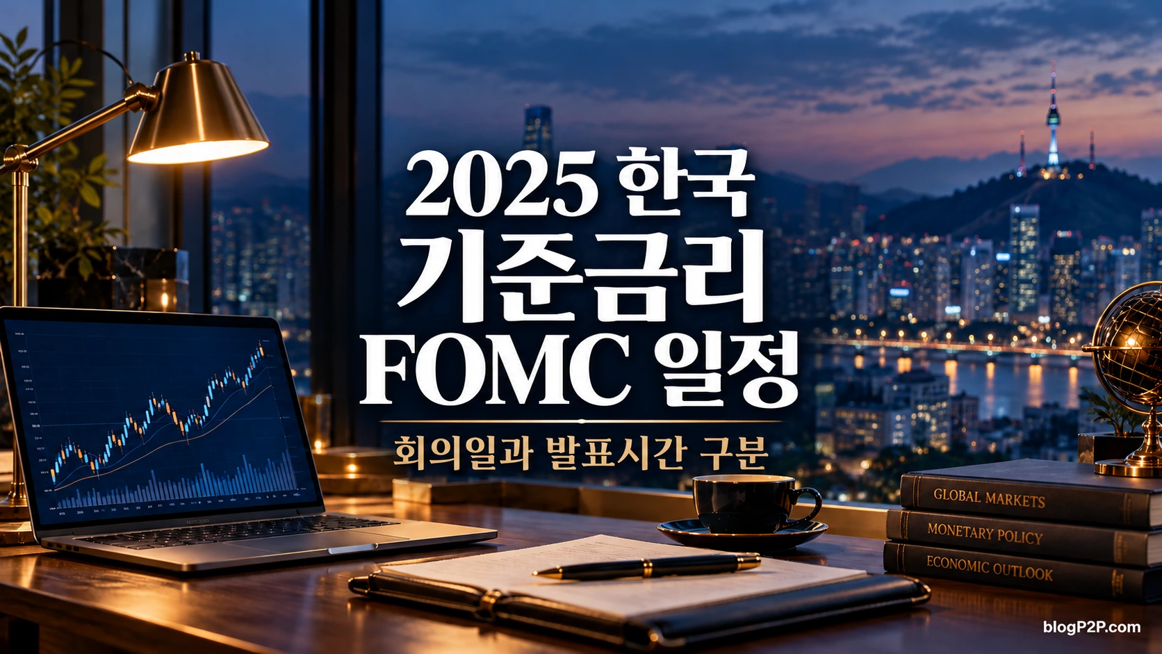 2025 한국 기준금리와 FOMC 일정 핵심 문구를 담은 고급 금융 서재