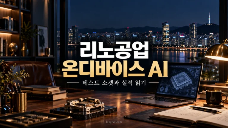 리노공업 온디바이스 AI와 테스트 소켓 실적을 안내하는 네이비 금융 서재