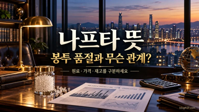 나프타 뜻과 봉투 품절의 관계를 안내하는 고급 금융 서재