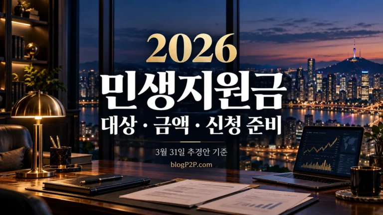 2026 민생지원금 대상·금액·신청 준비: 3월 31일 추경안 기준