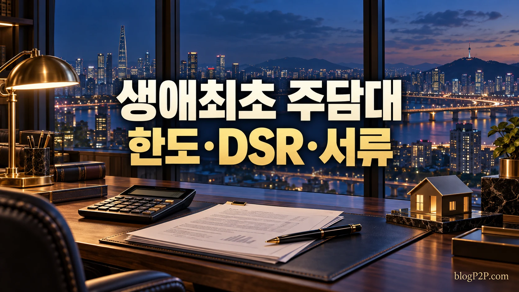 생애최초 주택담보대출 한도와 DSR·서류를 안내하는 금융 서재