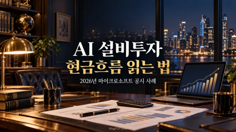 AI 설비투자 현금흐름과 2026년 마이크로소프트 공시를 안내하는 금융 서재