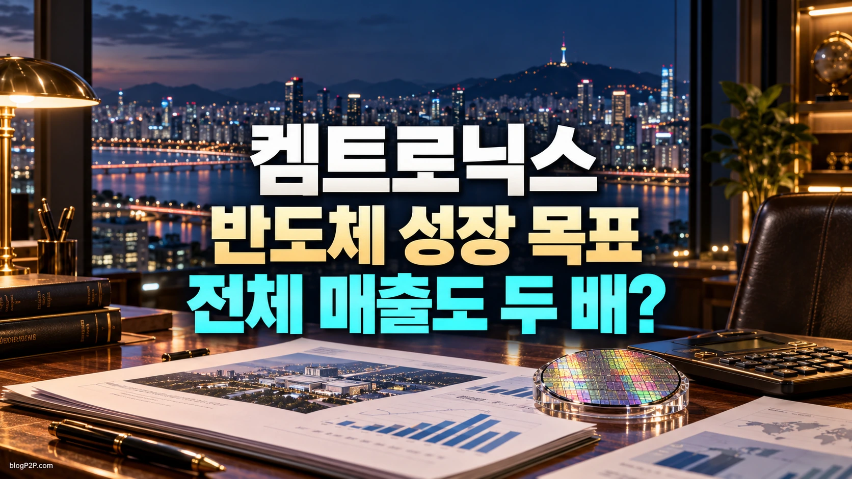 켐트로닉스 반도체 매출 성장 목표와 전체 매출 차이를 안내하는 금융 서재