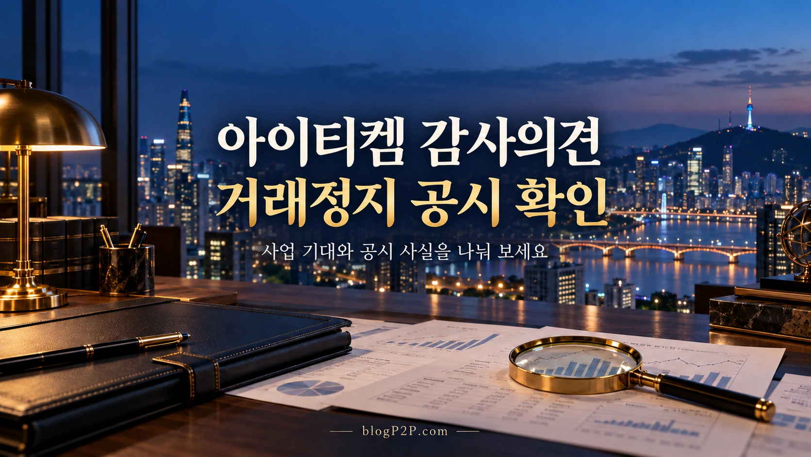 아이티켐 감사의견과 거래정지 공시 확인을 안내하는 금융 서재