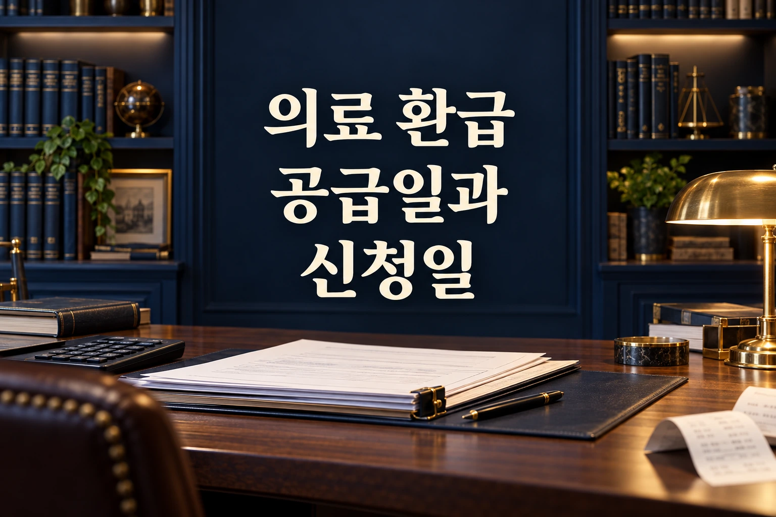의료 환급 공급일과 신청일 구분을 안내하는 금융 서재