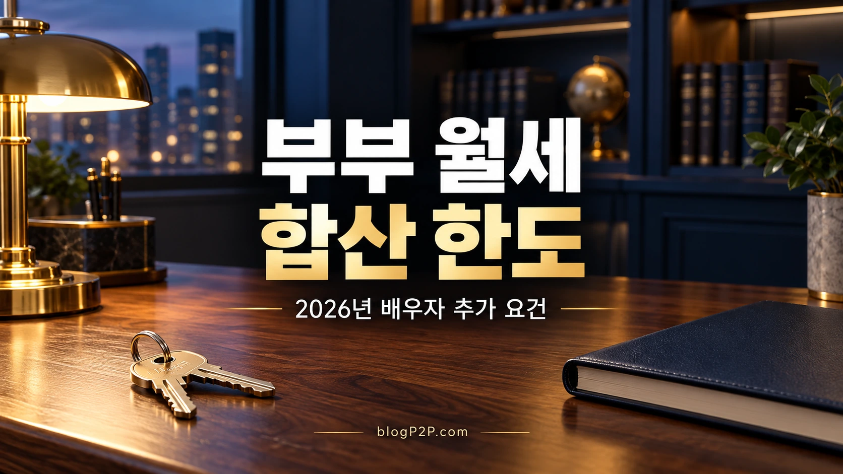 2026년 부부 월세 세액공제 합산 한도를 안내하는 금융 서재
