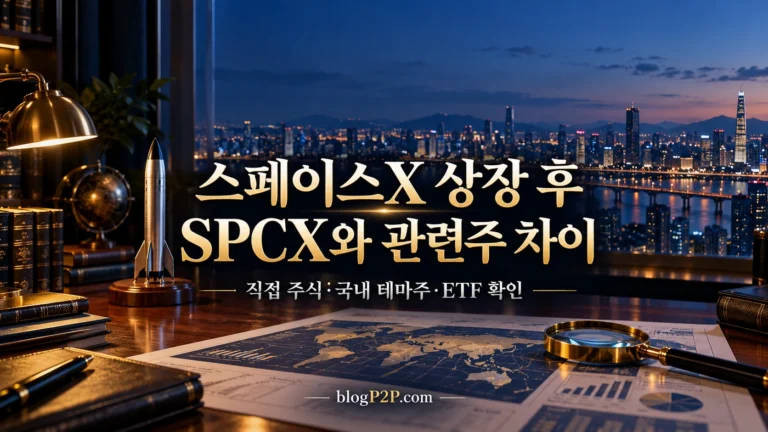 스페이스X 상장 후 SPCX와 국내 관련주 차이를 안내하는 금융 서재