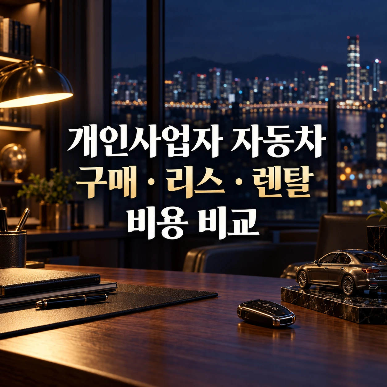 개인사업자 자동차 구매 리스 렌탈 비용 비교