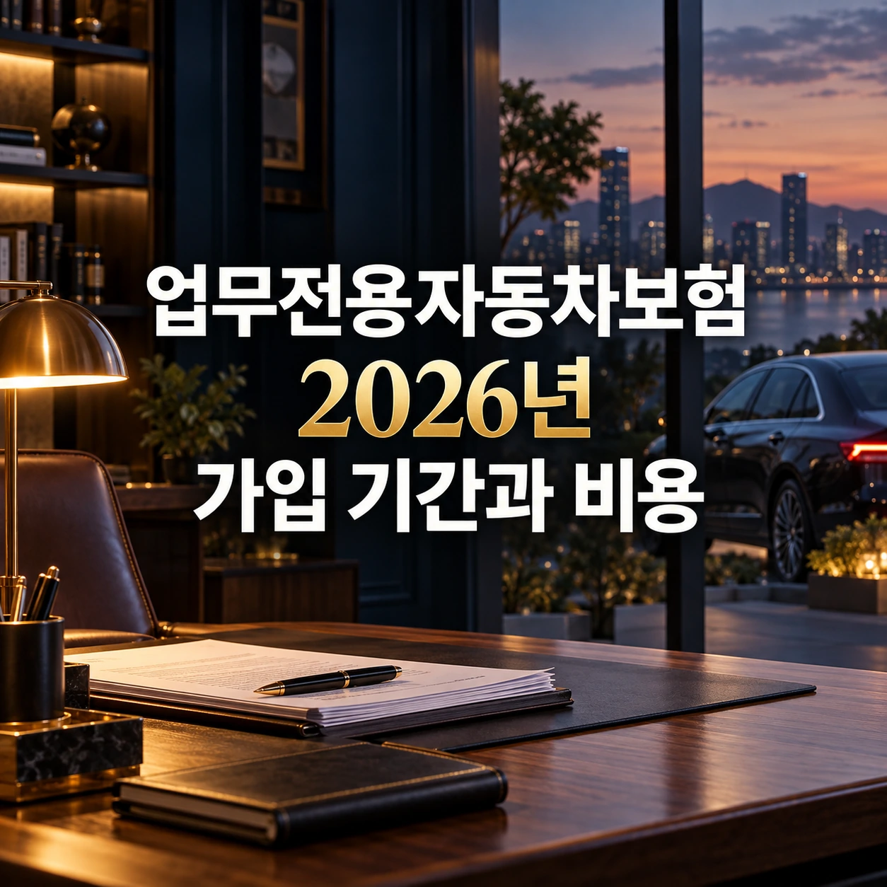 업무전용자동차보험 2026년 가입 기간과 차량 비용 확인