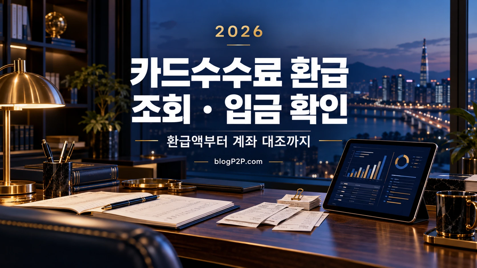 2026 카드수수료 환급 조회·입금 확인을 안내하는 네이비 금융 서재