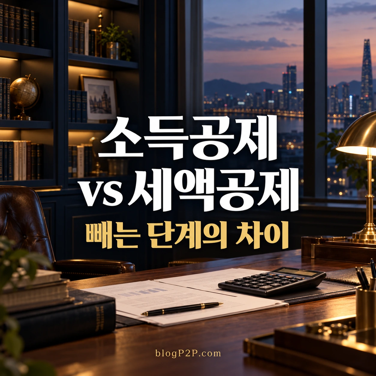 소득공제와 세액공제의 적용 단계 차이를 설명하는 네이비 금융 서재