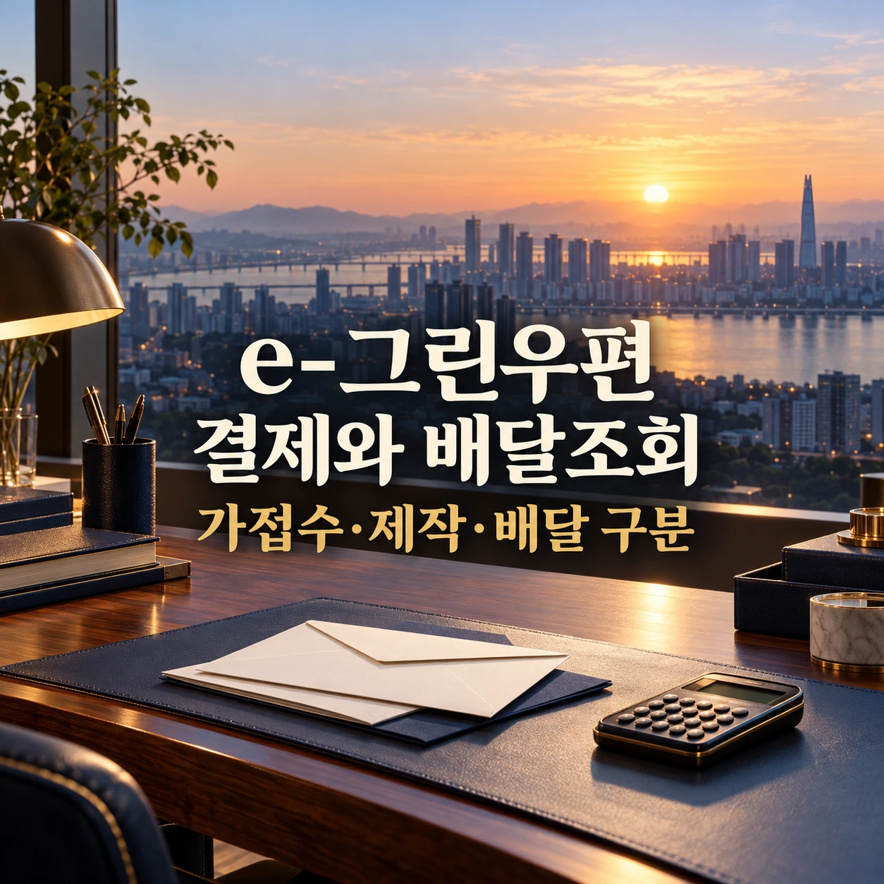 e그린우편 결제와 배달조회에서 가접수·제작·배달을 구분하는 금융 서재