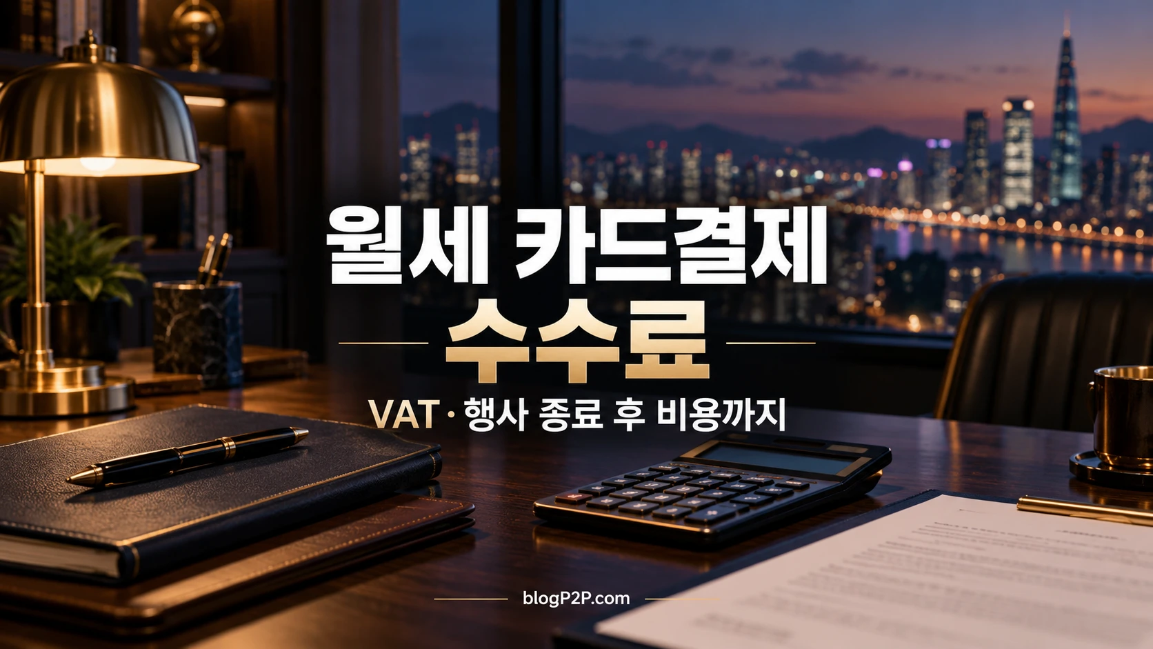 월세 카드결제 수수료와 VAT·행사 종료 후 비용 비교