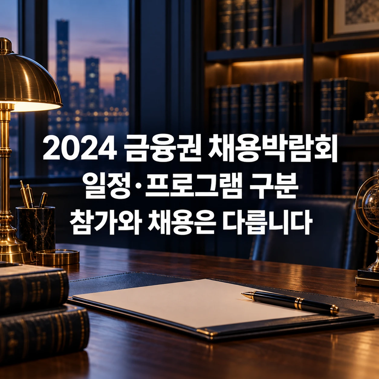 2024 금융권 채용박람회 일정과 프로그램, 참가와 채용 결과 구분