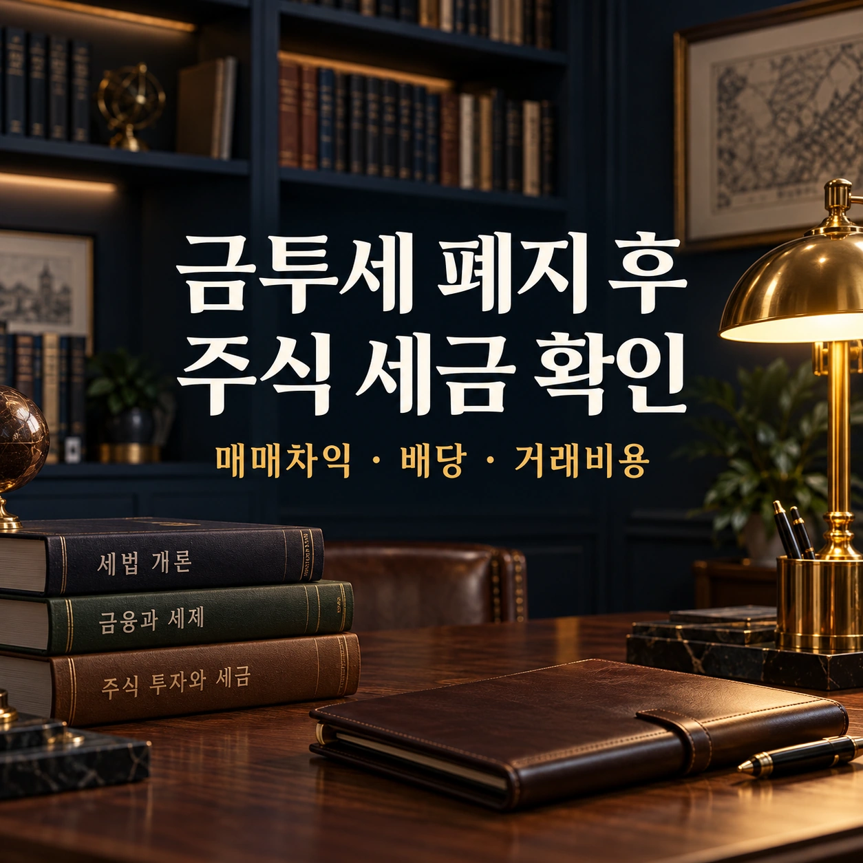 금투세 폐지 후 주식 매매차익 배당 거래비용 확인