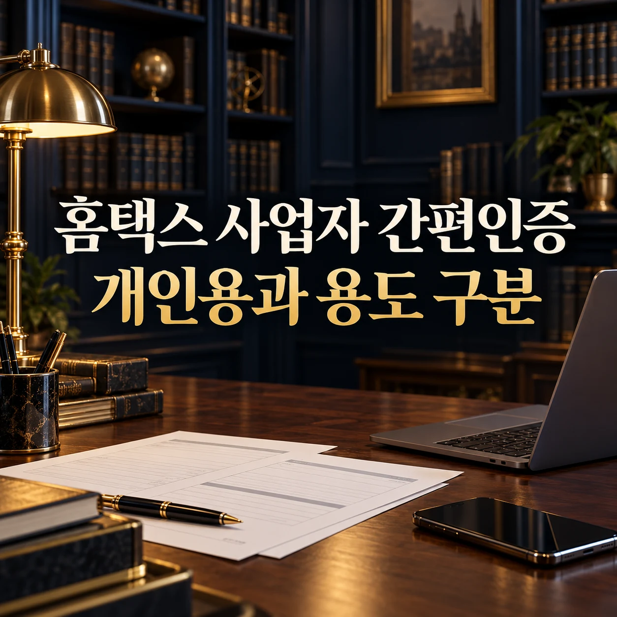 홈택스 사업자용·개인용 간편인증 구분