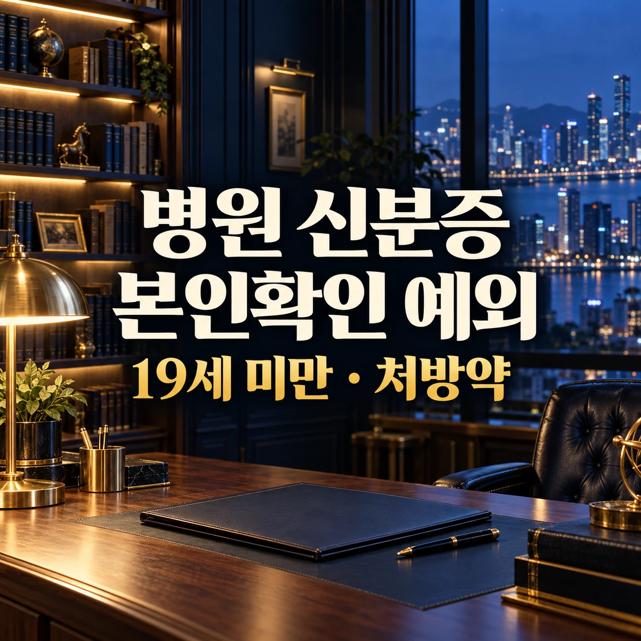 병원 본인확인 예외와 미성년자·처방약 구분을 안내하는 금융 서재