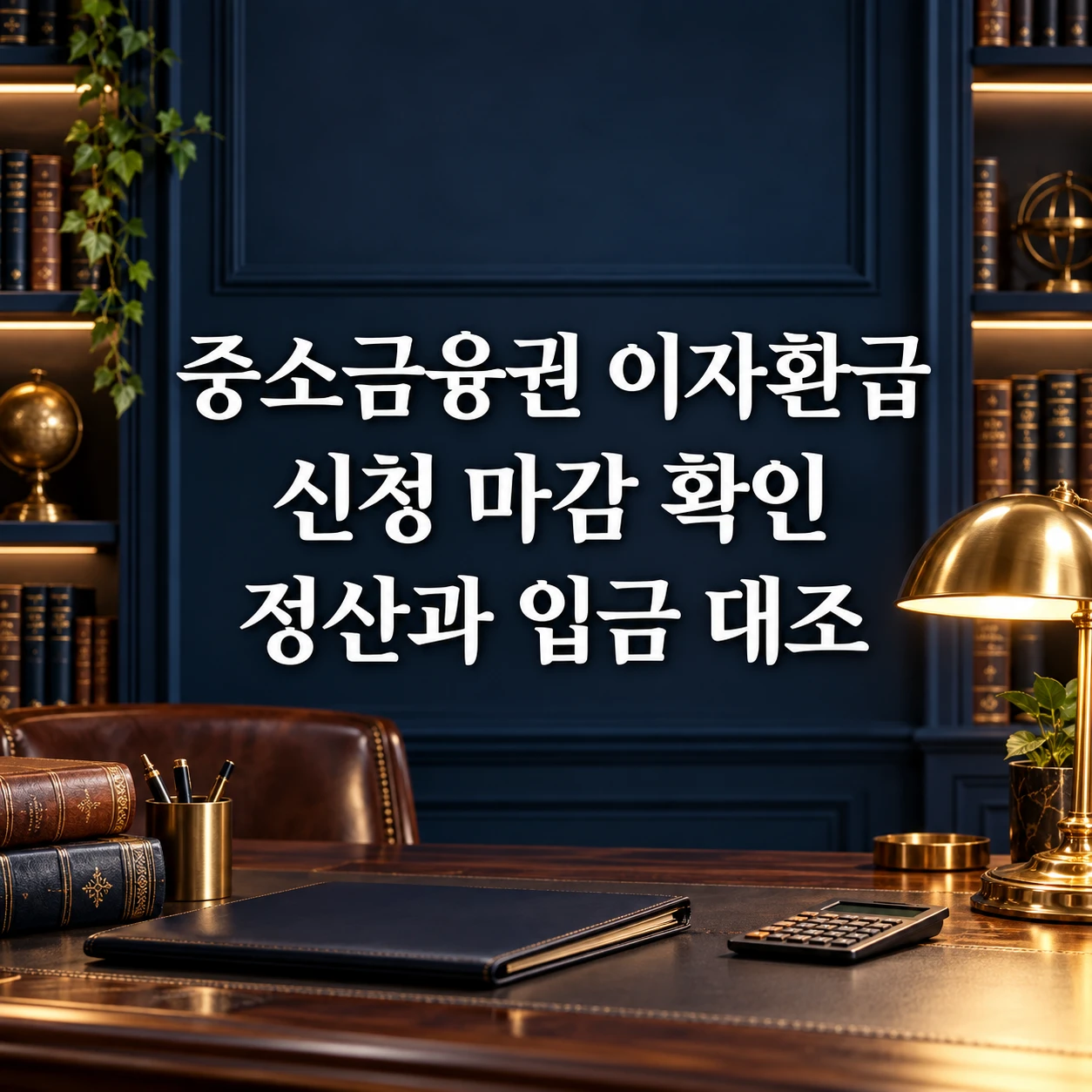 중소금융권 이자환급 신청 마감과 과거 정산 입금 기록 대조