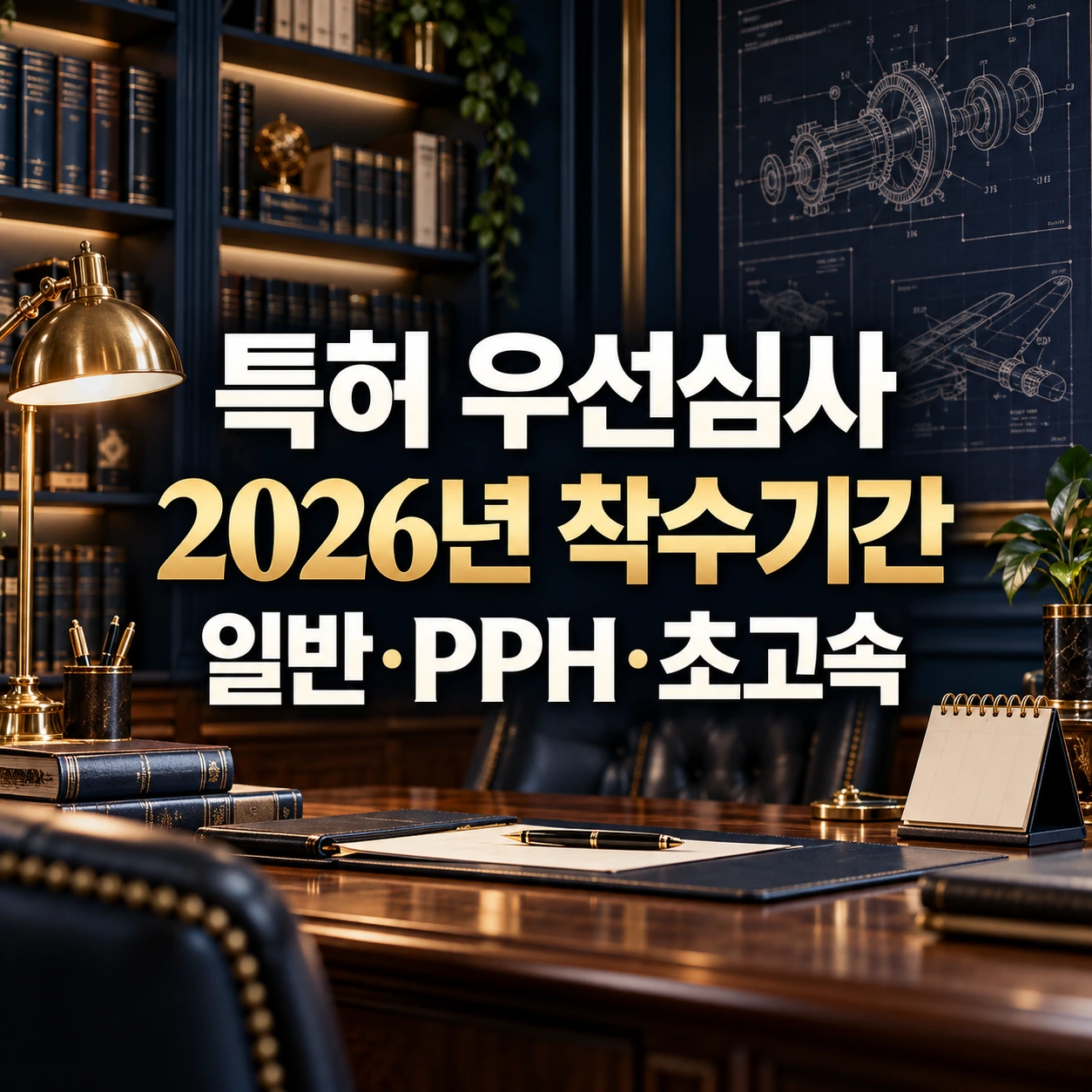 특허 우선심사 2026년 착수기간의 일반 PPH 초고속 구분을 안내하는 금융서재 이미지