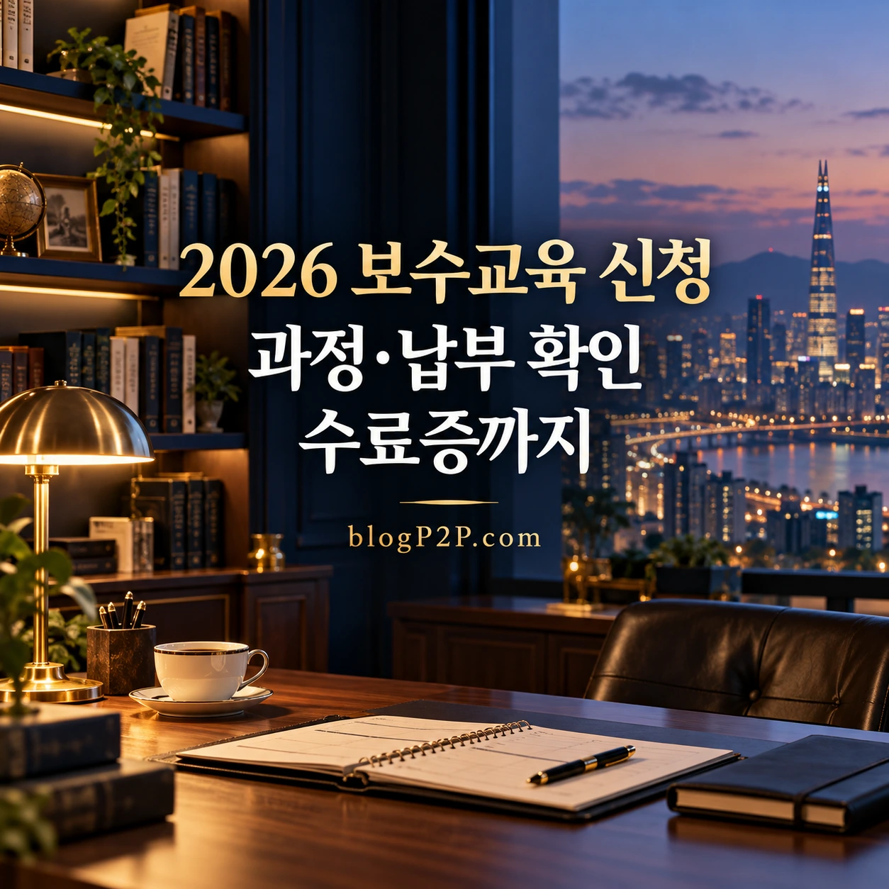 2026 보수교육 신청 과정 납부와 수료증 확인 안내