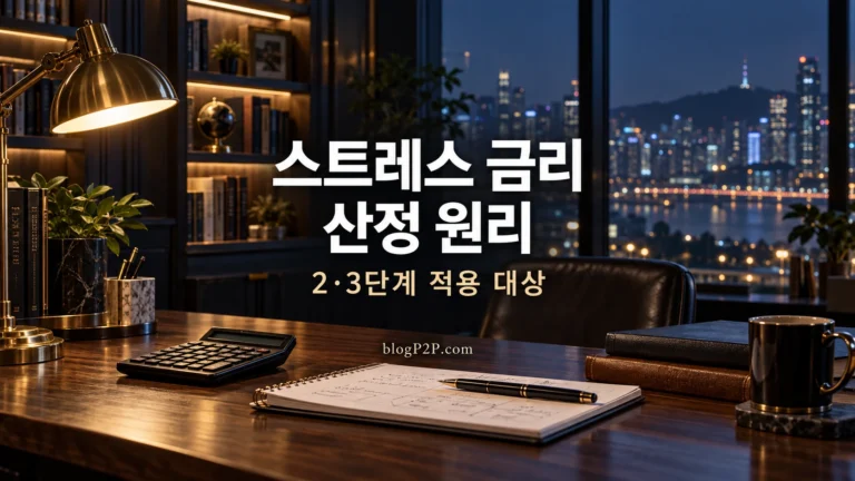 스트레스 금리 산정 원리와 2·3단계 적용 대상을 설명하는 네이비 금융 서재