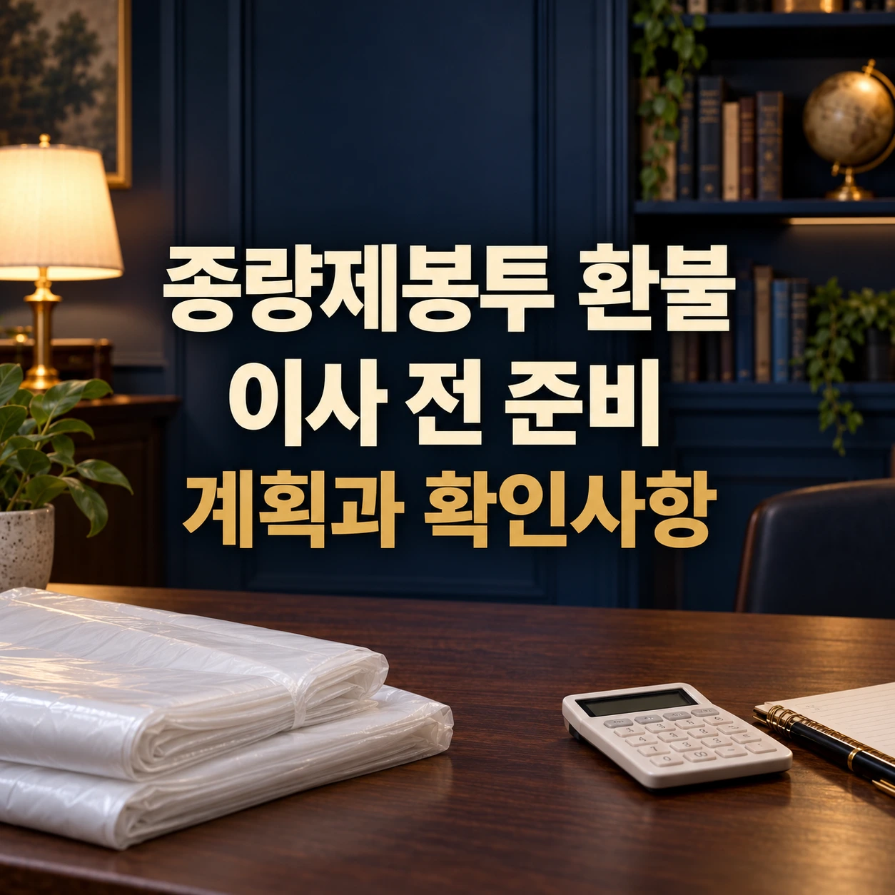 종량제봉투 환불과 이사 전 준비 안내 대표 이미지