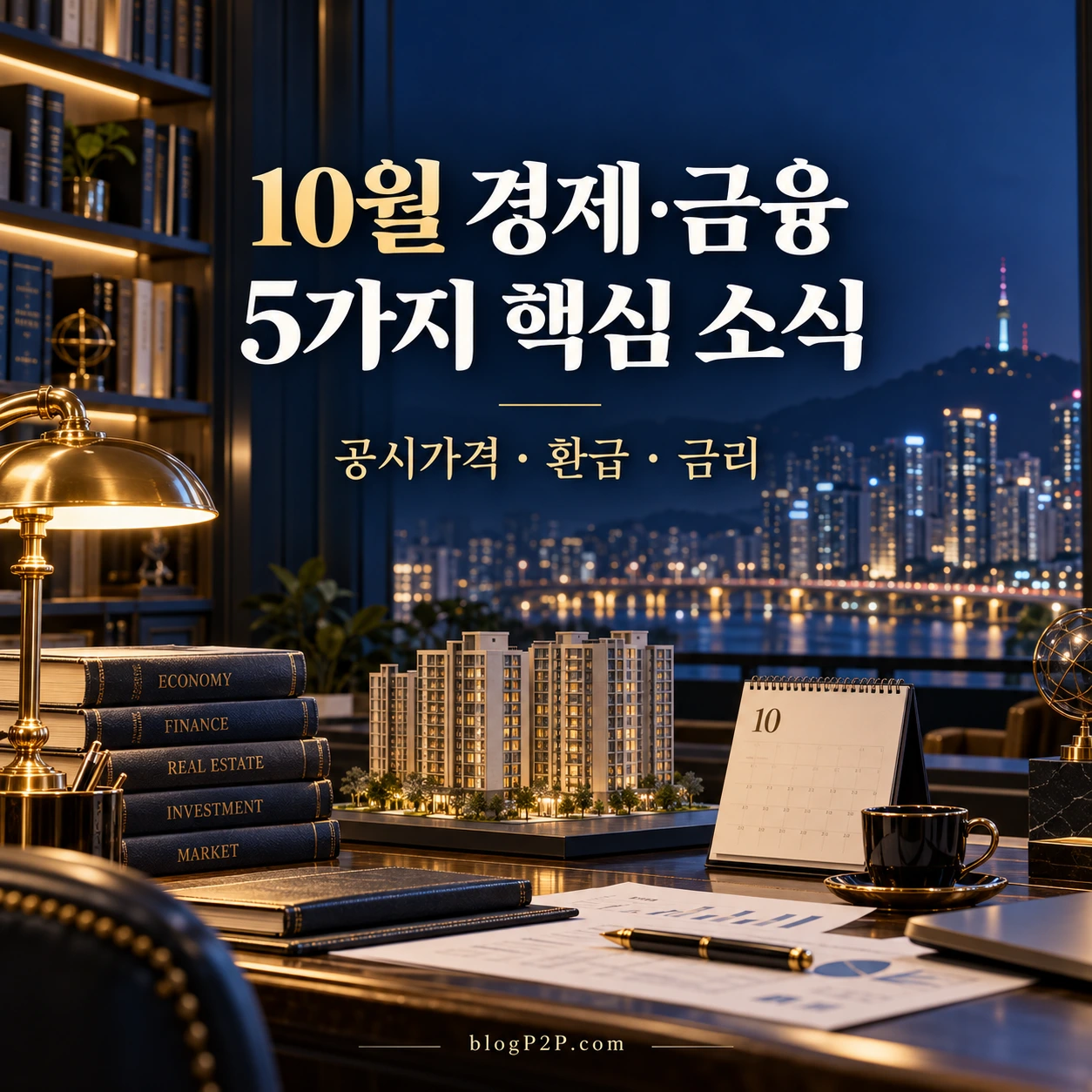 10월 경제 금융 다섯 소식과 공시가격 환급 금리를 안내하는 네이비 금융 서재
